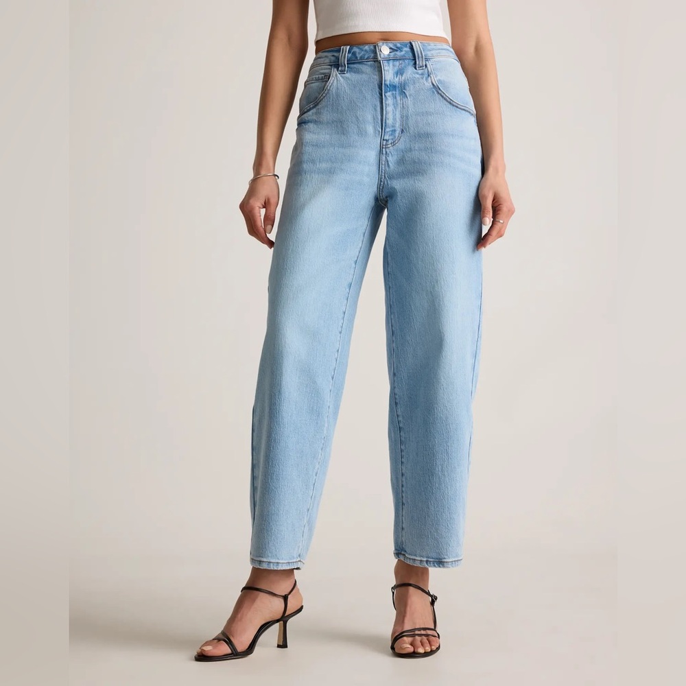 Quince Bella Stretch Barrel Jeans - Cool Blue - 27